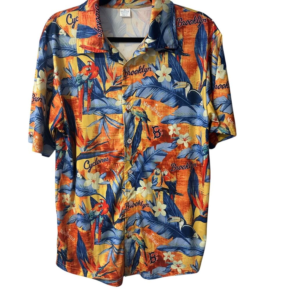 Brooklyn Cyclones Margaritaville Button-Up Shirt Size S - Limited Edition